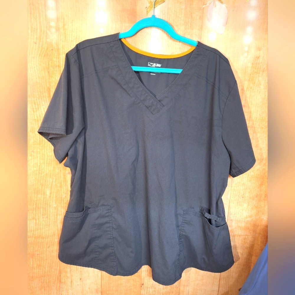 Scrubstar Gray Boxy Relaxed Short Sleeve Tee